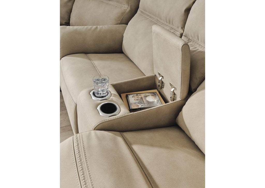 Next-Gen Durapella Power Reclining Loveseat with Console