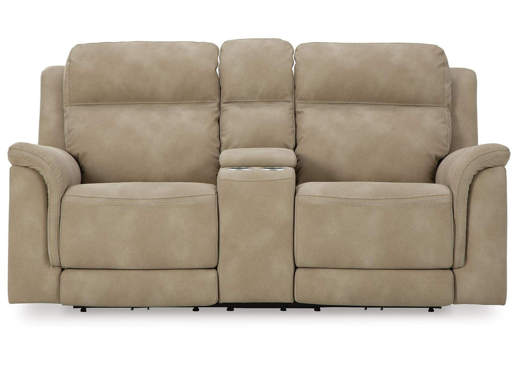 Next-Gen Durapella Power Reclining Loveseat with Console front view
