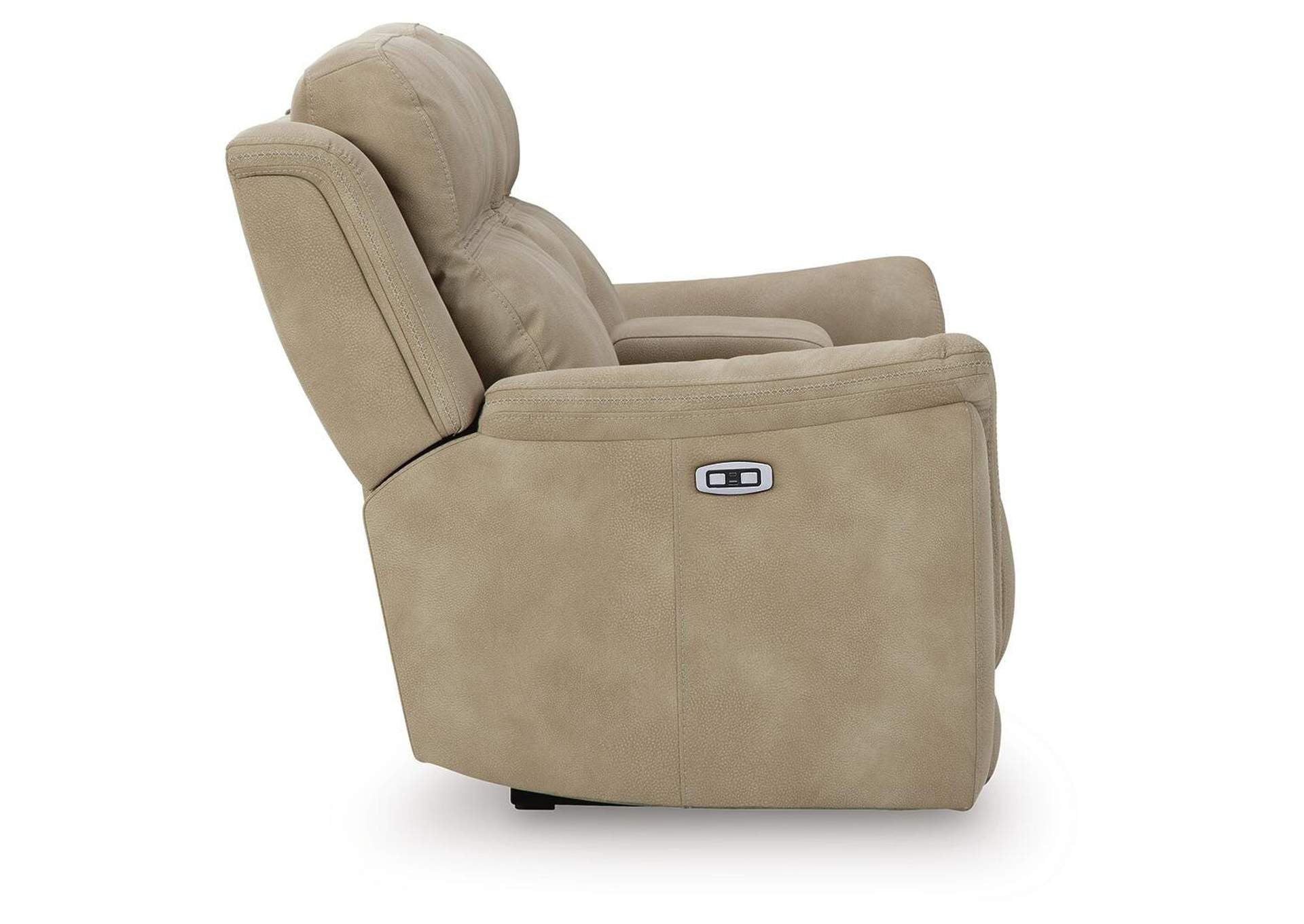Next-Gen Durapella Power Reclining Loveseat with Console side view
