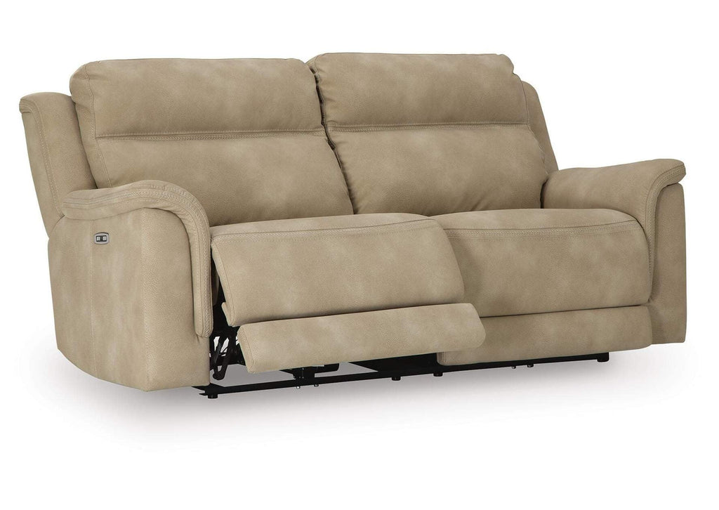 Next-Gen DuraPella Dual Power Reclining Sofa in Sand — detail 4
