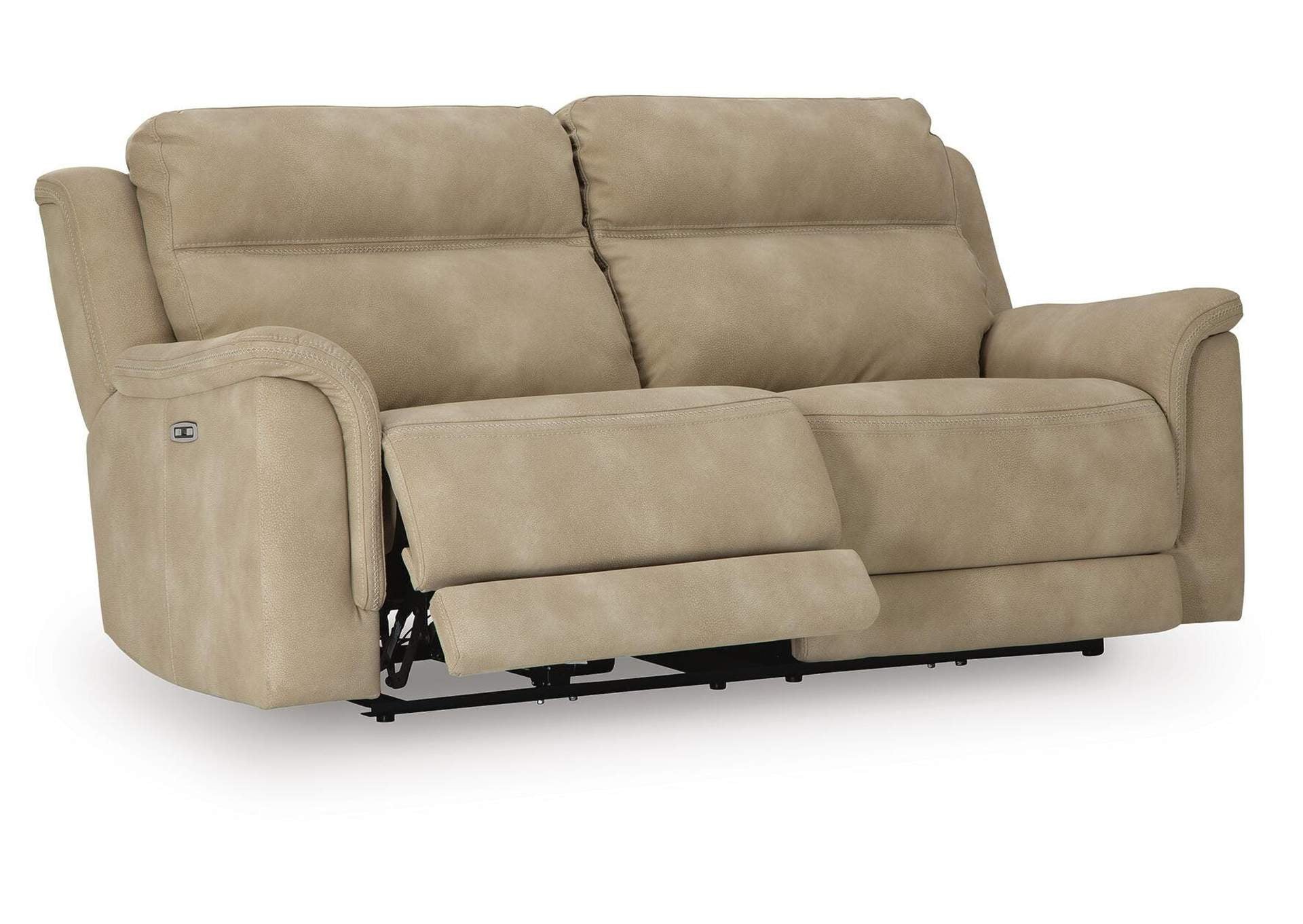Next-Gen DuraPella Dual Power Reclining Sofa in Sand — detail 4