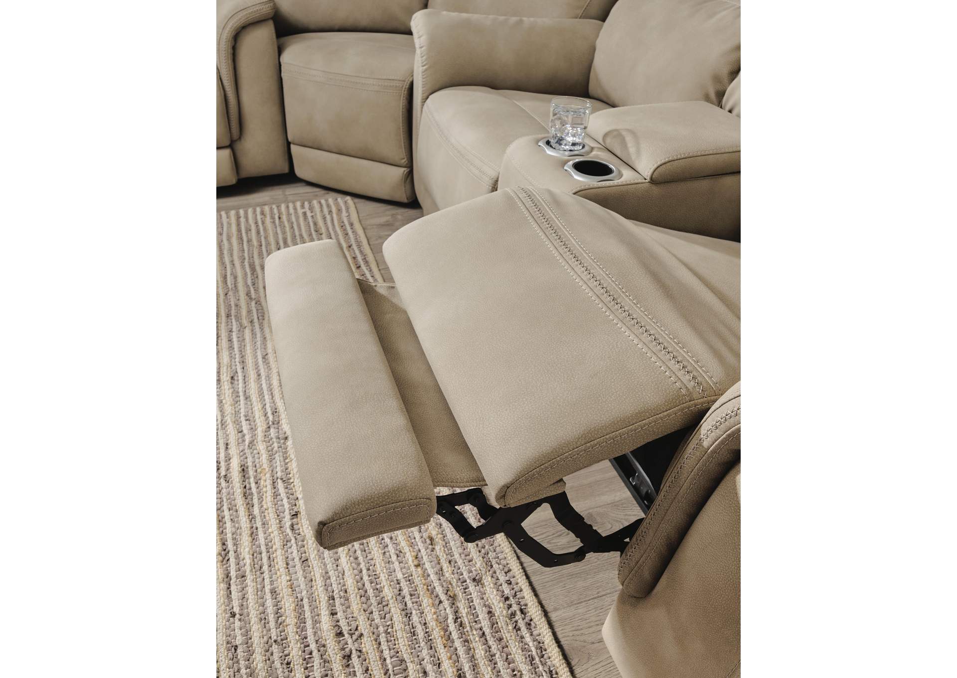 Next-Gen Durapella Power Reclining Loveseat with Console