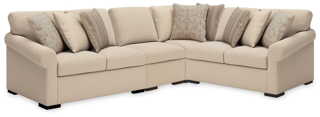 LadyMae sectional, 4-Piece Sectional · 130 × 41 × 41 in, view 1