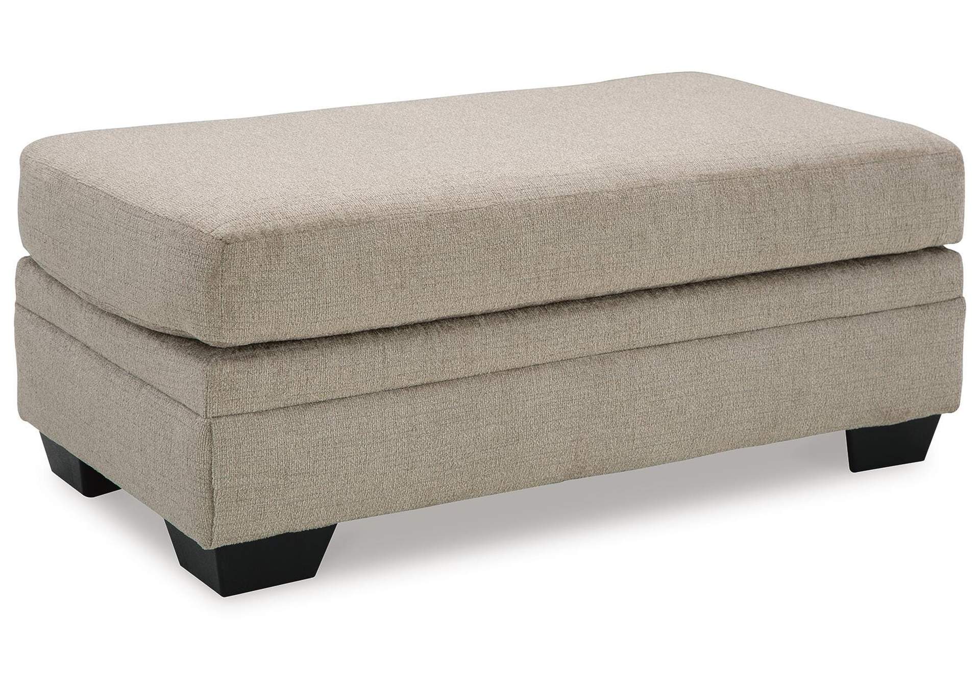 Stonemeade Sofa Chaise, Chair, and Ottoman angled view