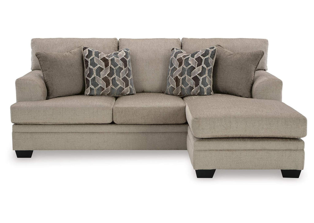 Stonemeade Sofa Chaise, Chair, and Ottoman front view