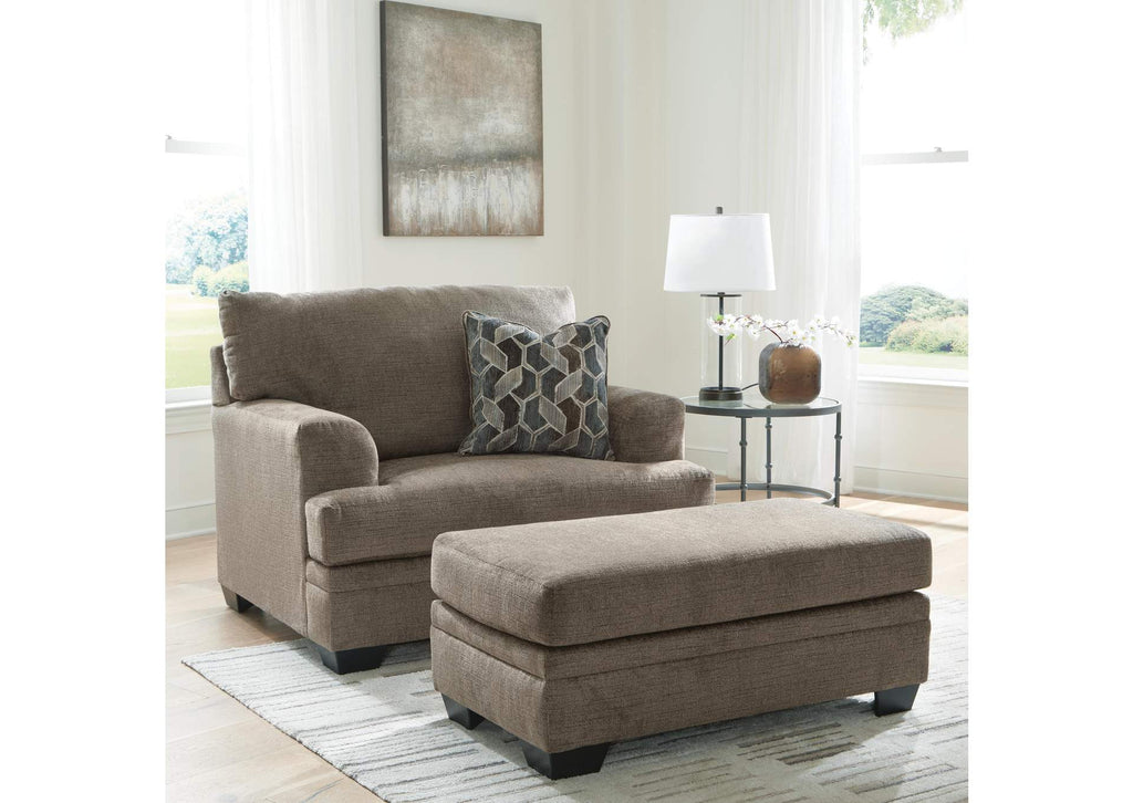Stonemeade Sofa Chaise, Chair, and Ottoman