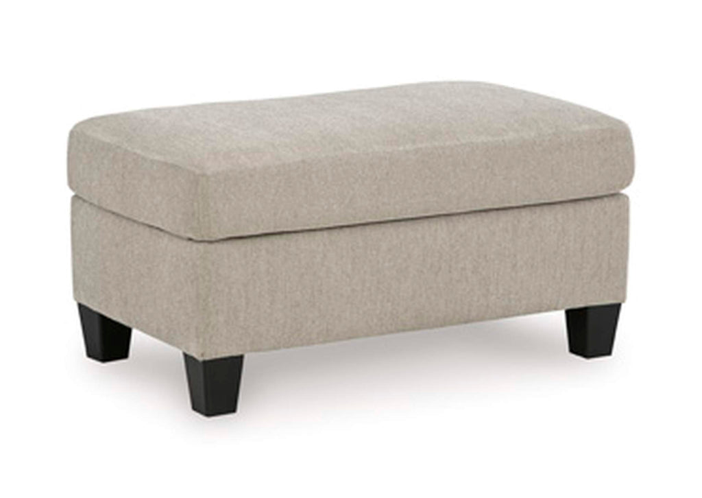Willarae Chair and Ottoman angled view