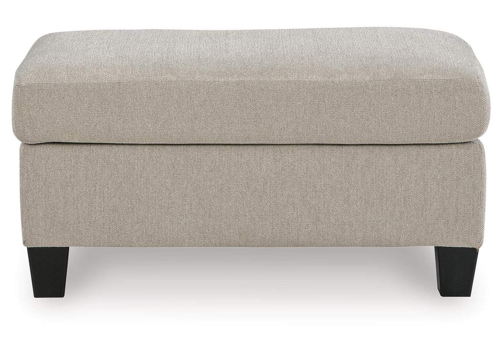 Willarae Chair and Ottoman front view
