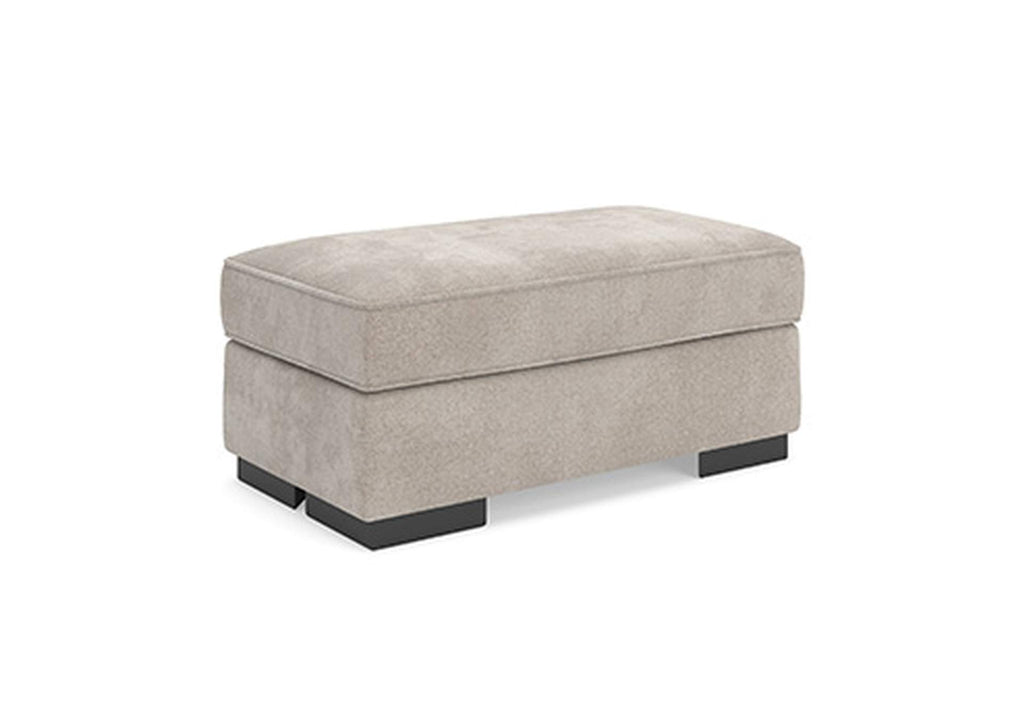 High Profile Chair and Ottoman side view