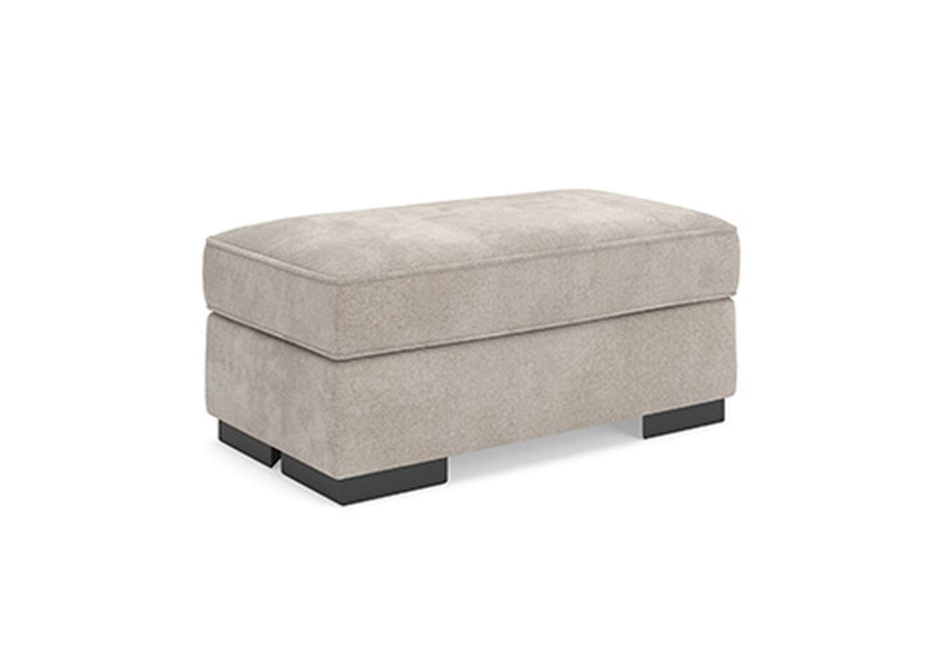 High Profile Chair and Ottoman side view