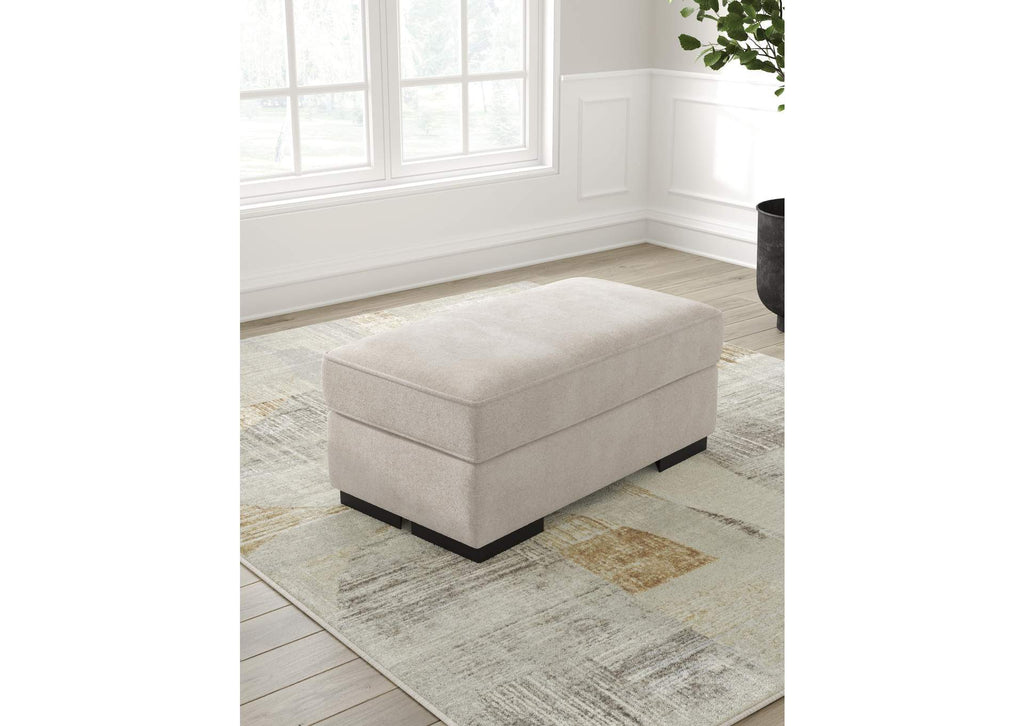 High Profile Chair and Ottoman side view
