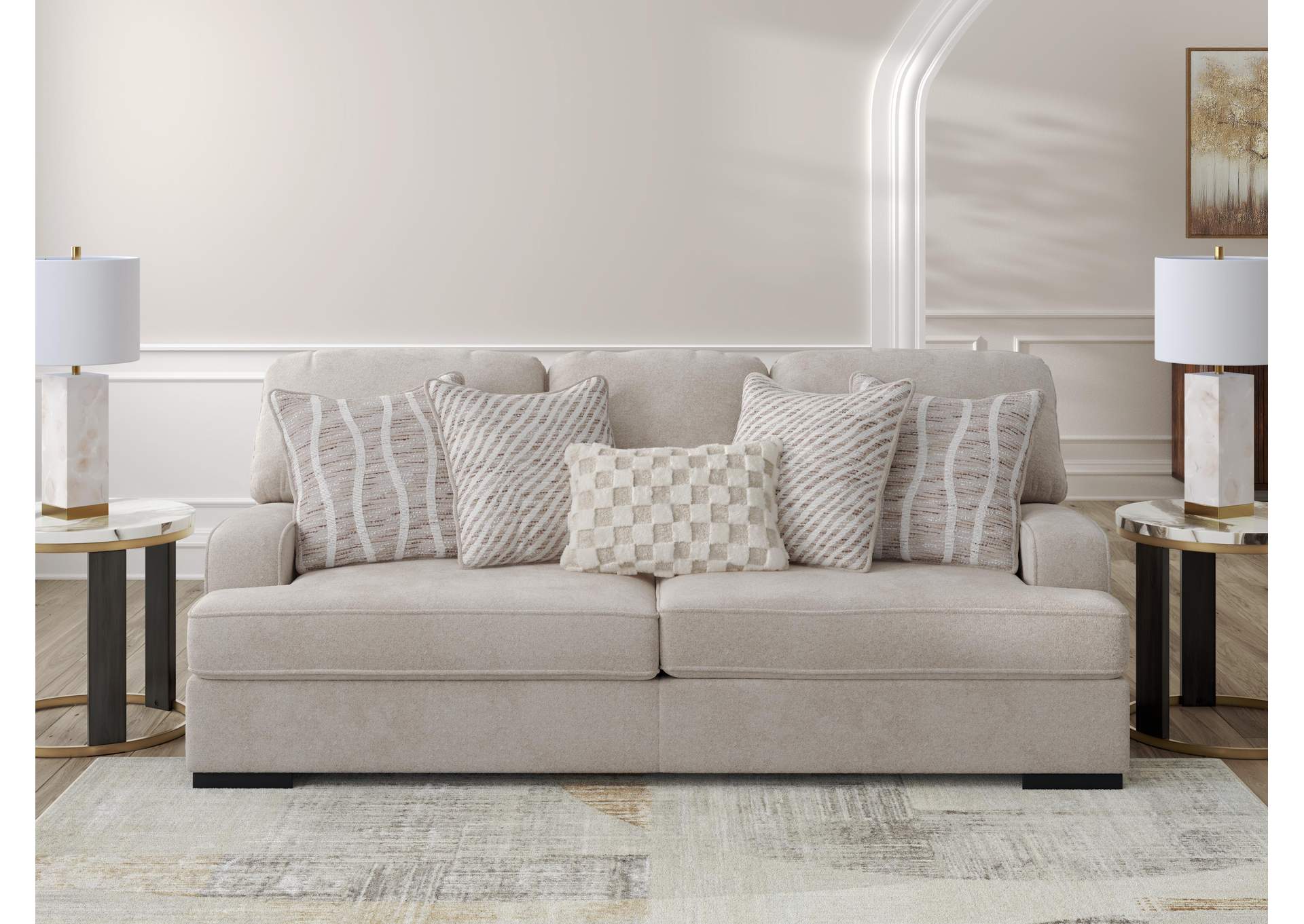High Profile Sofa side view