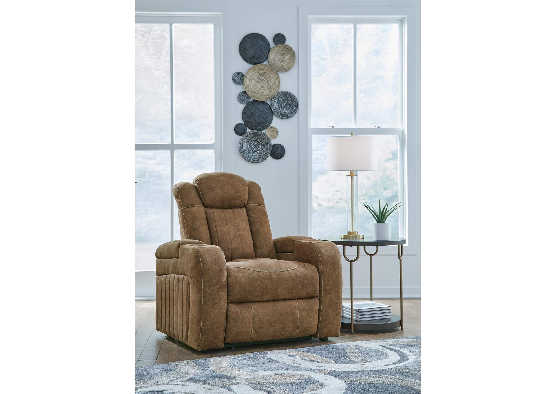 Wolfridge Power Recliner angled view