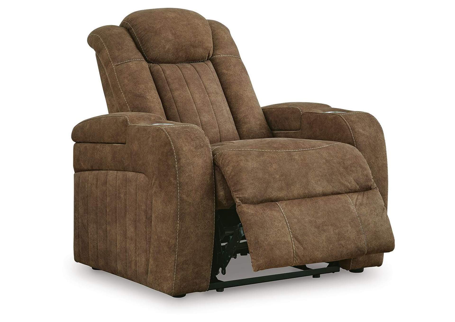 Wolfridge Sofa, Loveseat Power and Recliner angled view
