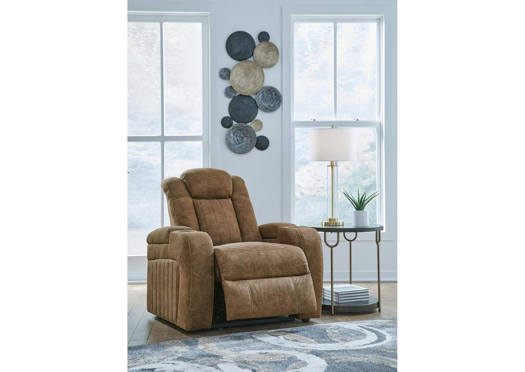 Wolfridge Sofa, Loveseat Power and Recliner angled view