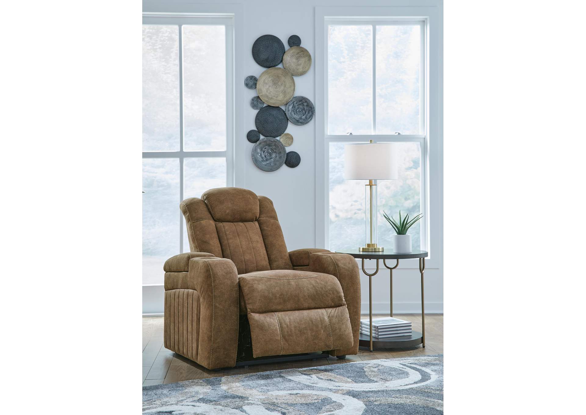 Wolfridge Sofa, Loveseat Power and Recliner angled view