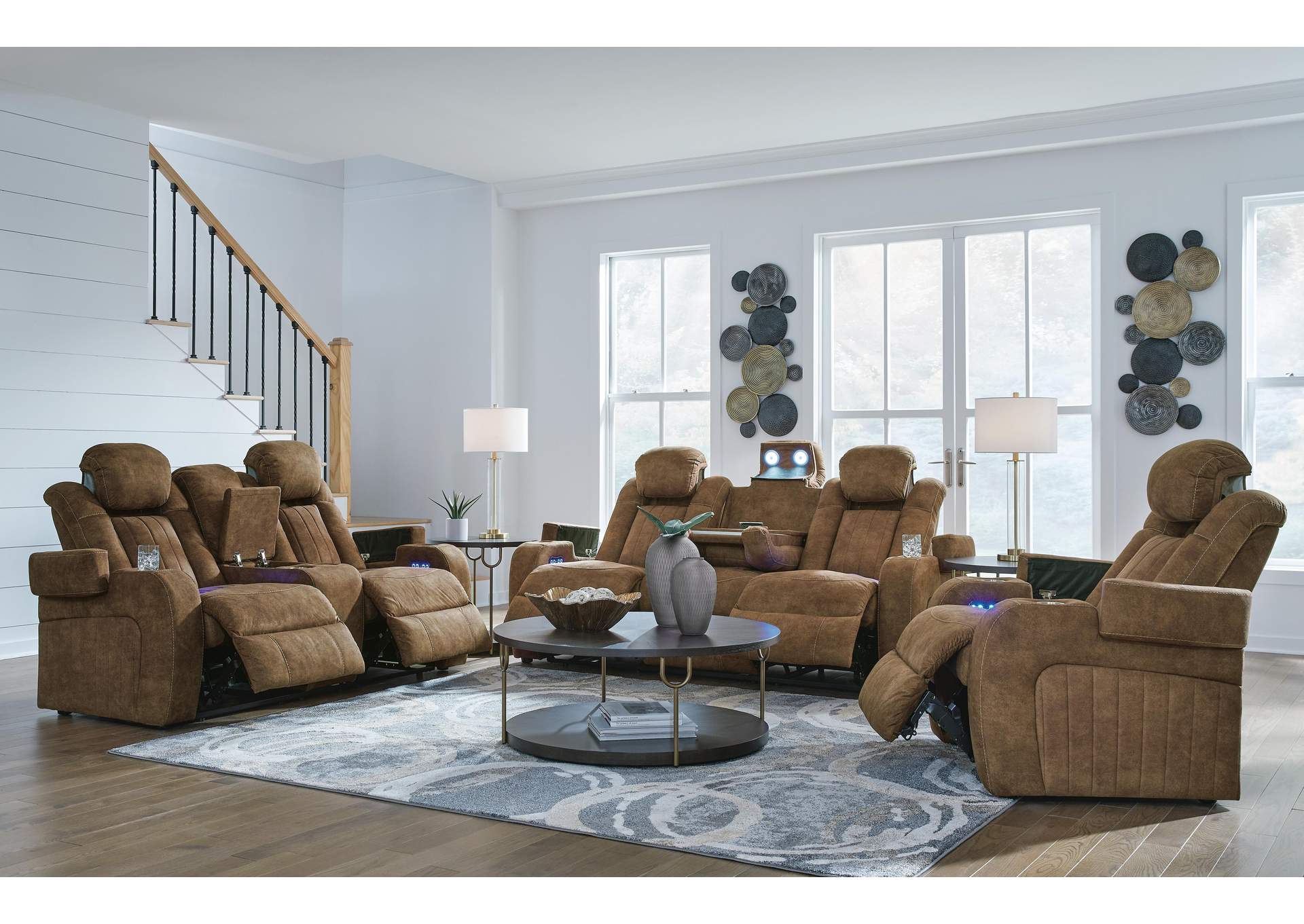Wolfridge Sofa, Loveseat Power and Recliner