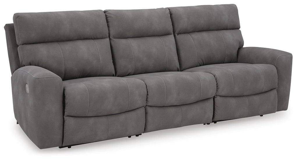 Next-Gen DuraPella 3-Piece Dual Power Reclining Modular Sofa in Slate — main view