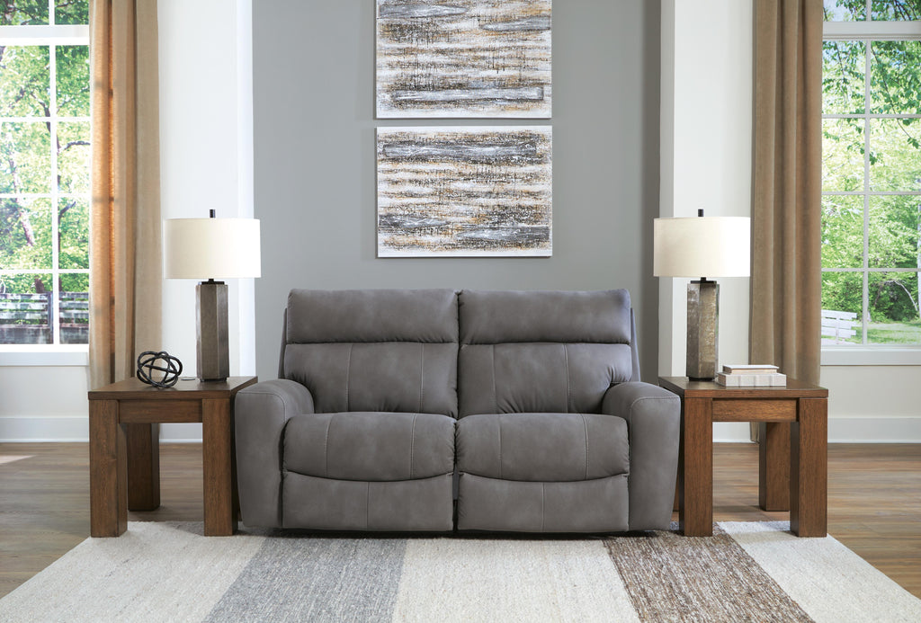 Next-Gen DuraPella 2-Piece Dual Power Reclining Modular Loveseat in Slate — detail 2