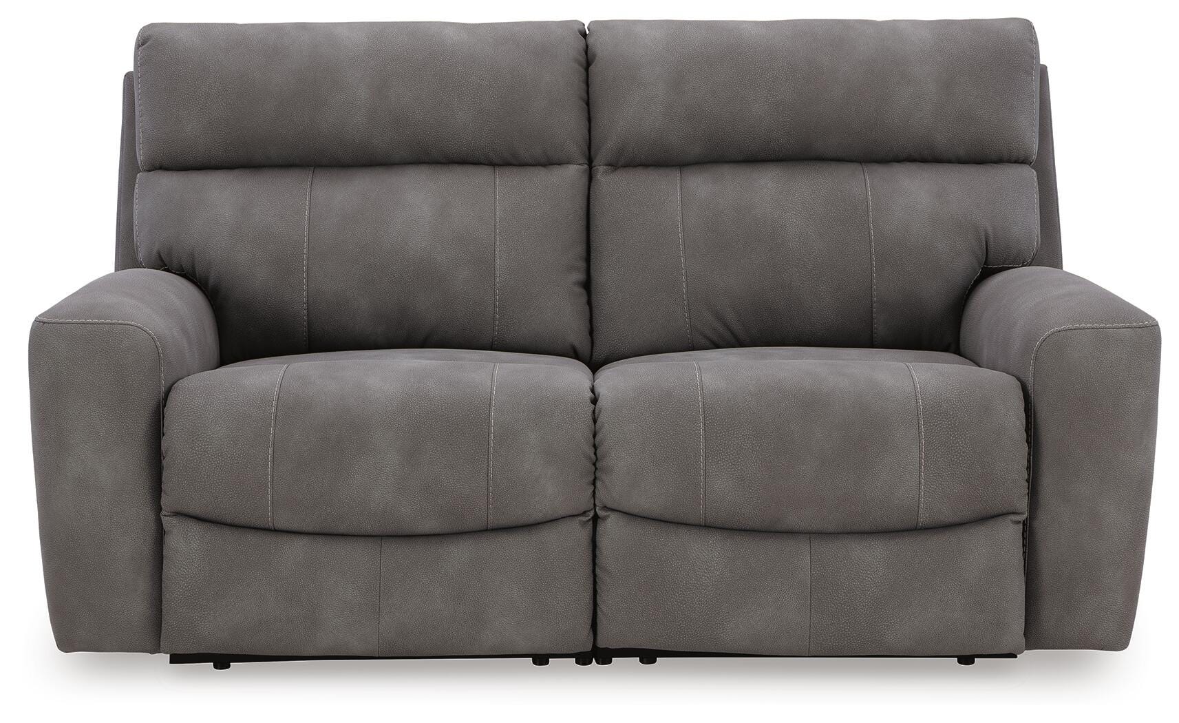 Next-Gen DuraPella 2-Piece Dual Power Reclining Modular Loveseat in Slate — main view