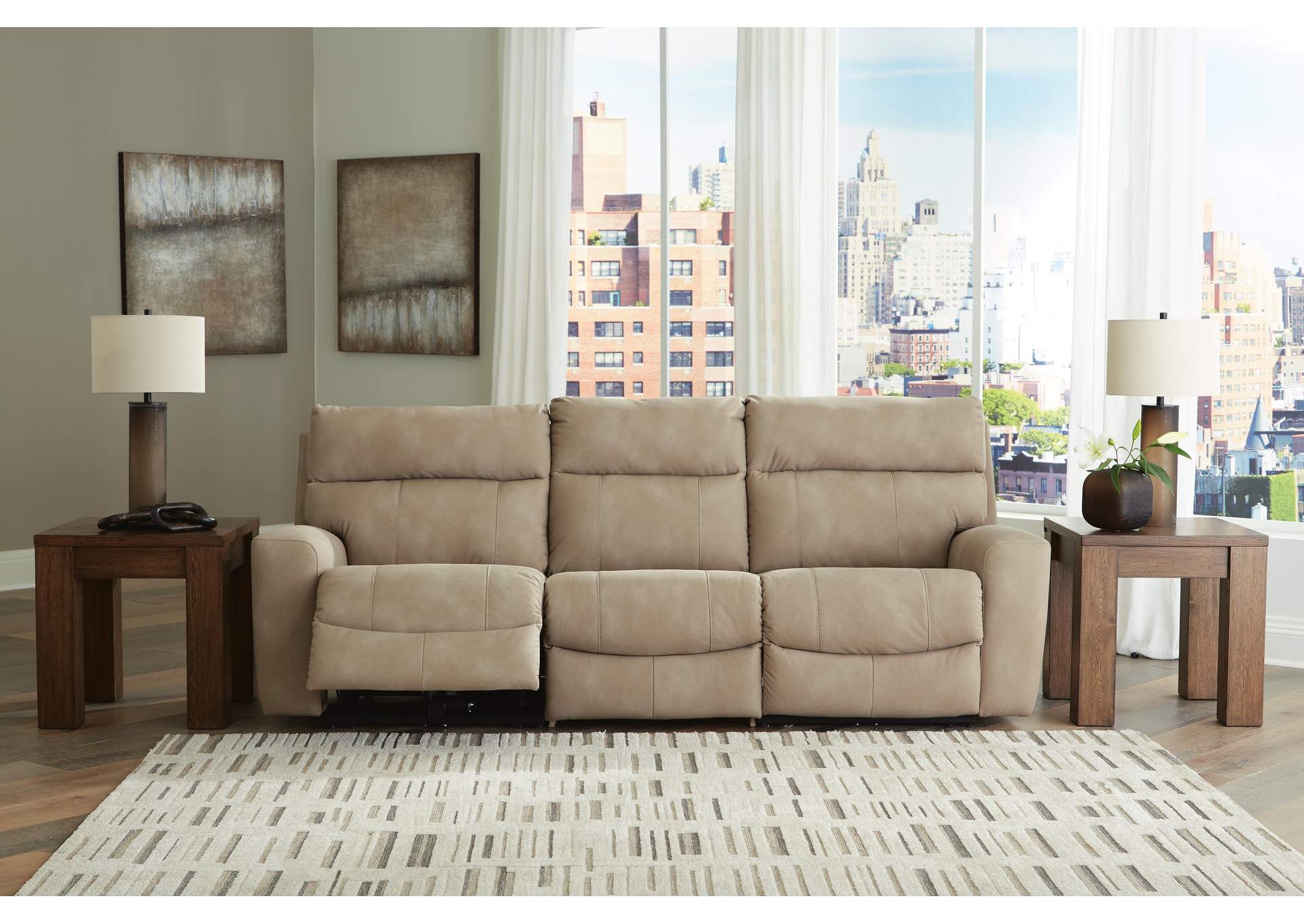 Next-Gen DuraPella Performance Fabric Dual Power Reclining Sofa and Loveseat fabric detail