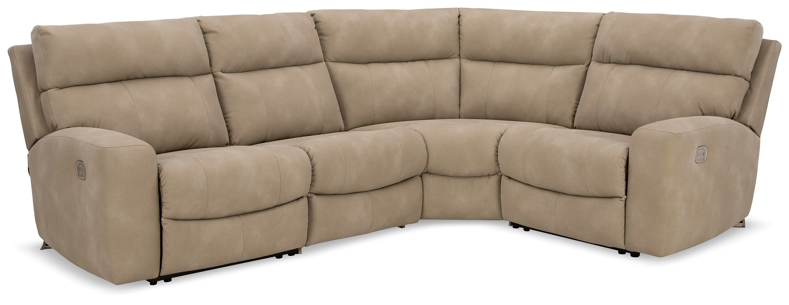 Next-Gen DuraPella 4-Piece Dual Power Reclining Modular Sectional in Sand — main view