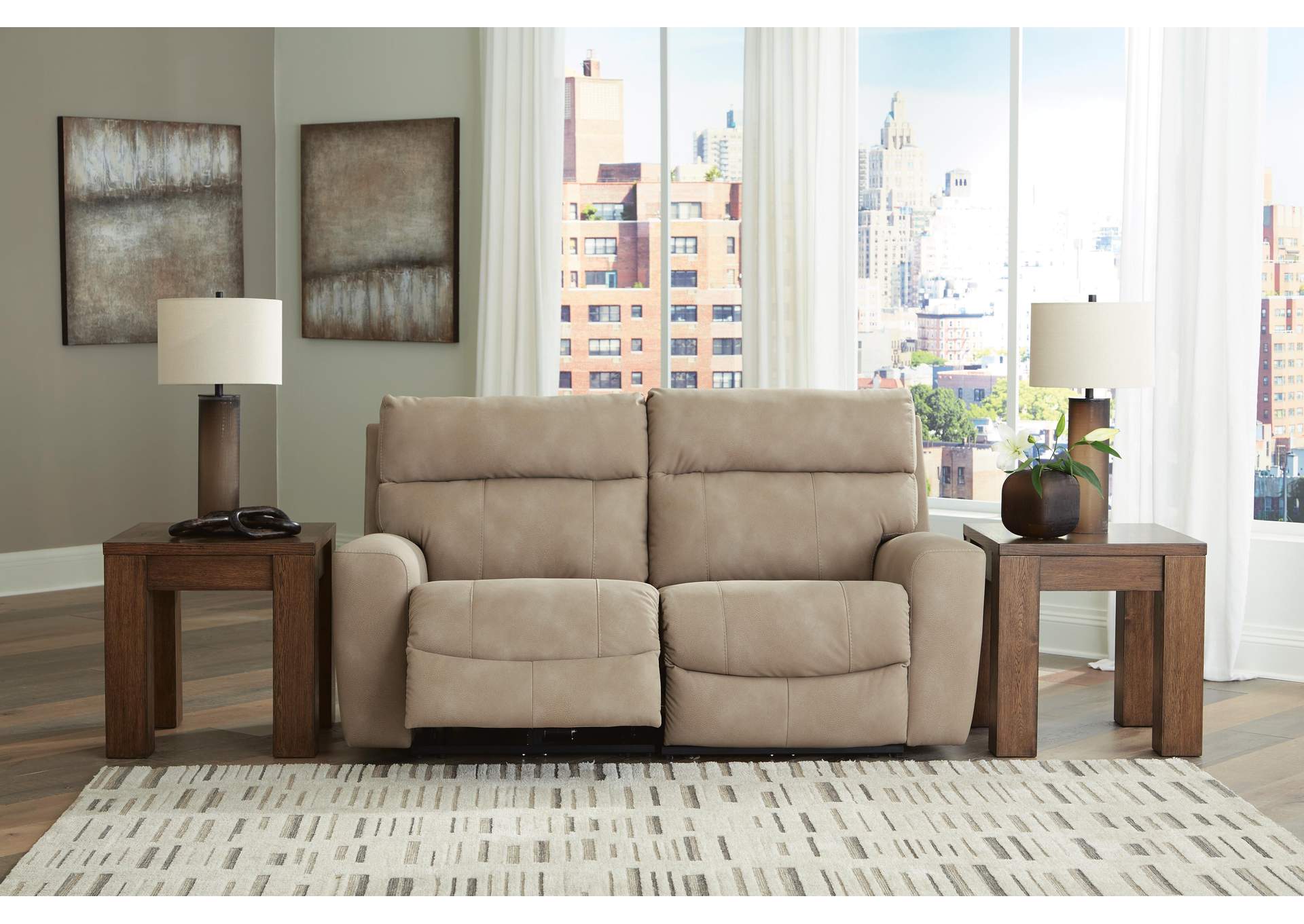 Next-Gen DuraPella Performance Fabric Dual Power Reclining Sofa and Loveseat fabric detail