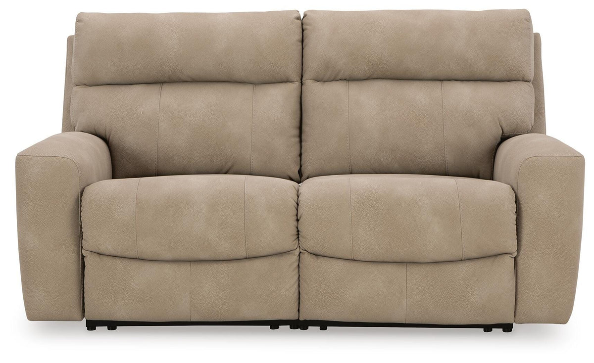 Next-Gen DuraPella 2-Piece Dual Power Reclining Modular Loveseat in Sand — main view