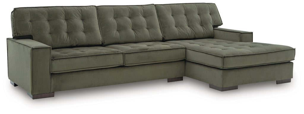 Caspian-Town sectional, 2-Piece Sectional with Chaise · Right-Facing Chaise · 128 × 70 × 38 in, view 1