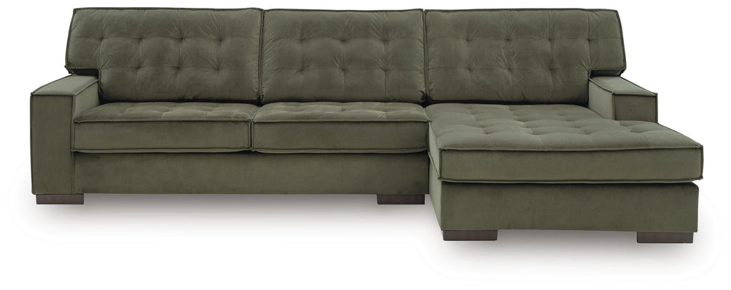 Caspian-Town sectional, 2-Piece Sectional with Chaise · Right-Facing Chaise · 128 × 70 × 38 in, view 3