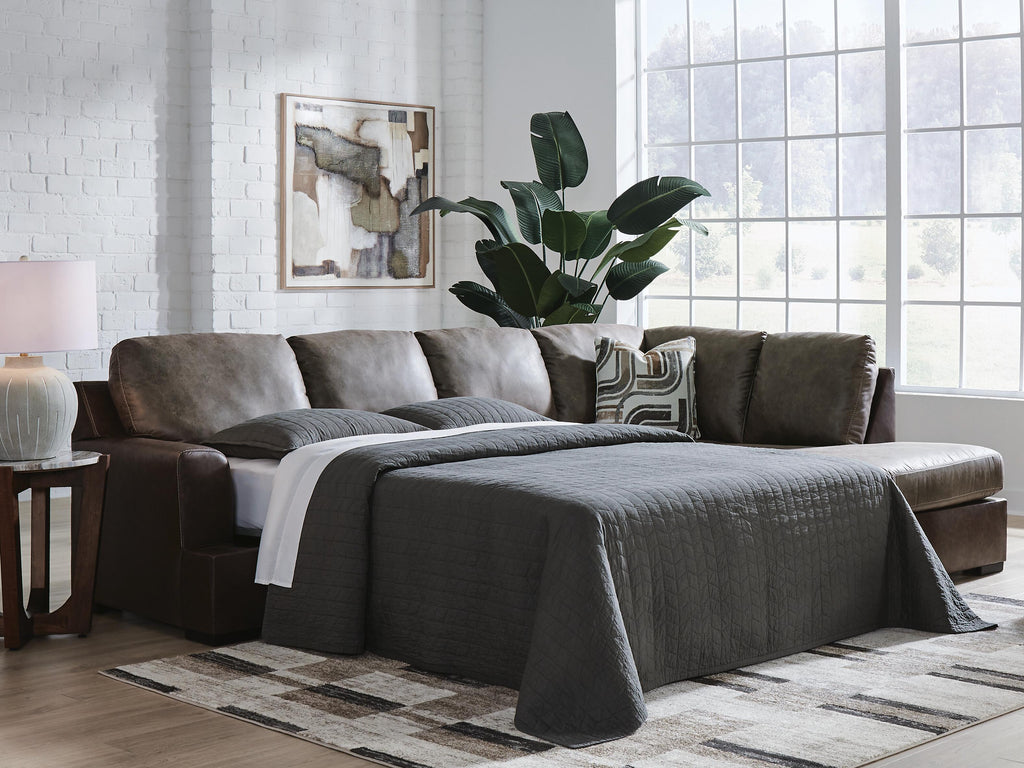 Castille Way sectional, 2-Piece Sleeper Sectional with Chaise · Right-Facing Chaise · 122 × 86 × 39 in, view 2