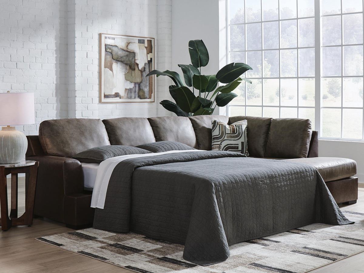 Castille Way sectional, 2-Piece Sleeper Sectional with Chaise · Right-Facing Chaise · 122 × 86 × 39 in, view 2