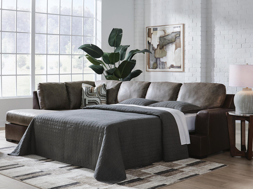 Castille Way sectional, 2-Piece Sleeper Sectional with Chaise · Left-Facing Chaise · 122 × 86 × 39 in, view 2