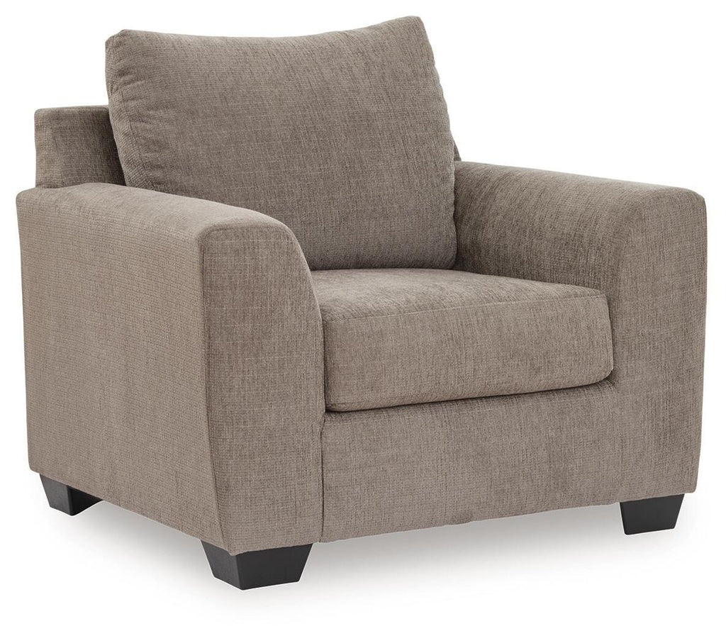Loreo Chair in Truffle, angle view
