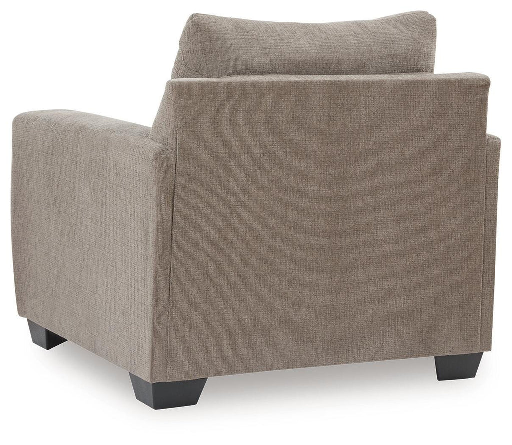 Loreo Chair in Truffle, back view