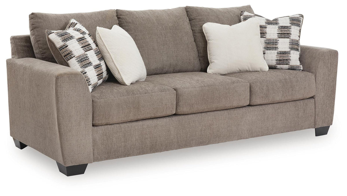 Loreo Queen Sofa Sleeper in Truffle, angle view
