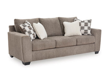 Loreo Sofa in Truffle, angle view