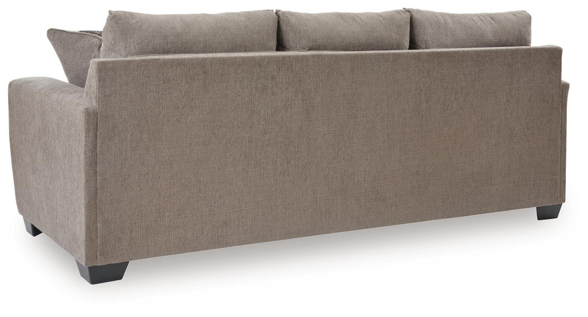 Loreo Sofa in Truffle, back view