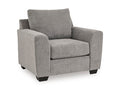 Loreo Chair in Flint, angle view