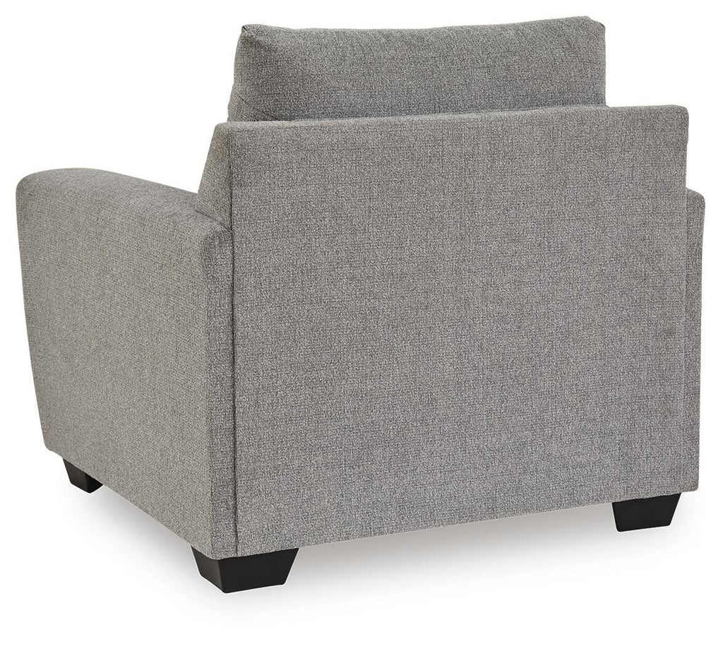 Loreo Chair in Flint, back view