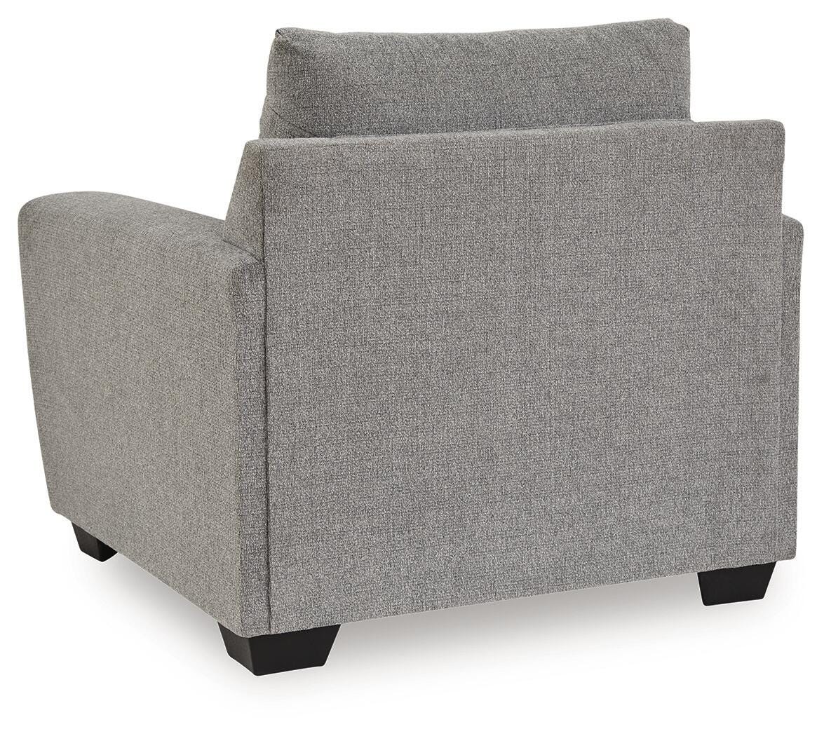 Loreo Chair in Flint, back view