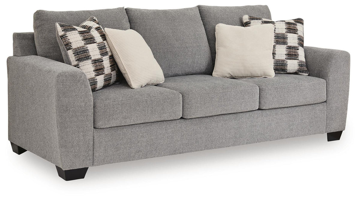 Loreo Sofa in Flint, angle view