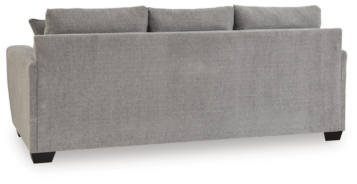 Loreo Sofa in Flint, back view