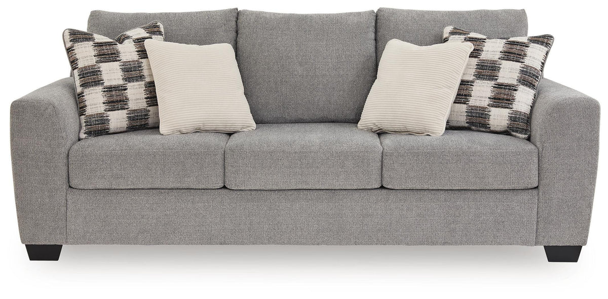 Loreo Queen Sofa Sleeper in Flint, front view