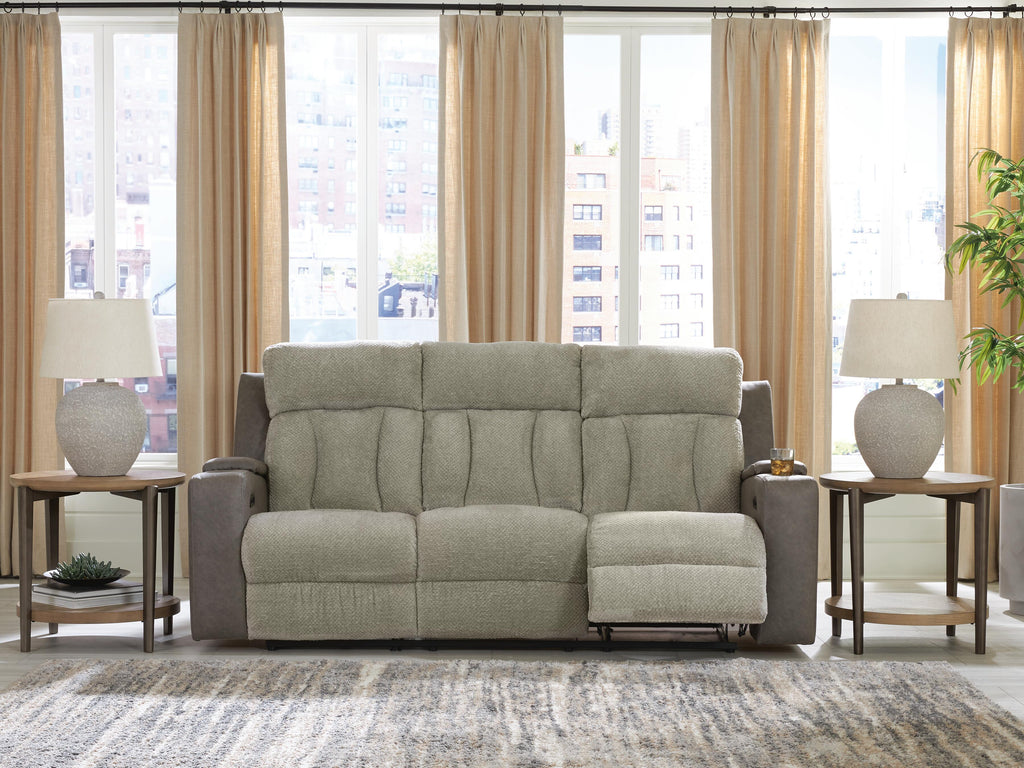 Branthorpe Power Reclining Sofa in Sisal, lifestyle view