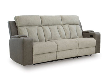 Branthorpe Power Reclining Sofa in Sisal, closed view