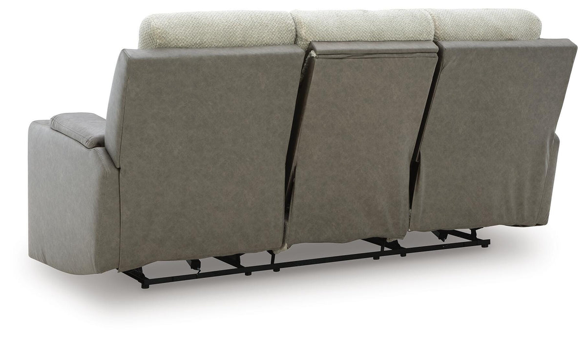 Branthorpe Power Reclining Sofa in Sisal, back view
