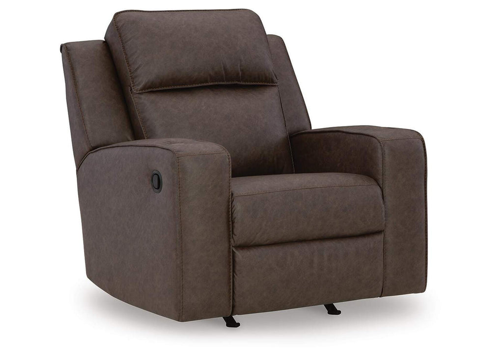 Lavenhorne Sofa, Loveseat and Recliner angled view