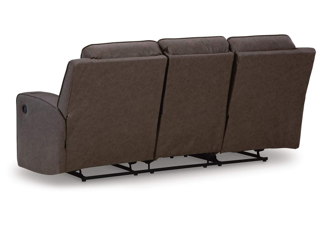 Lavenhorne Reclining Sofa with Drop Down Table
