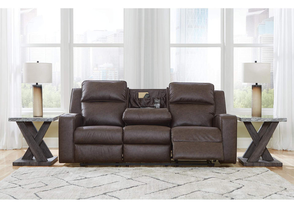 Lavenhorne Reclining Sofa with Drop Down Table